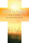 Bookmark - God Is Light, 1 John 1:5  (KJV) (pack of 25)